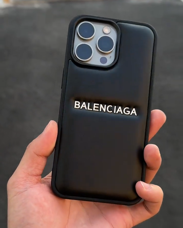 巴黎世家皮質壓紋手機殼-ZUIHANG SHOP